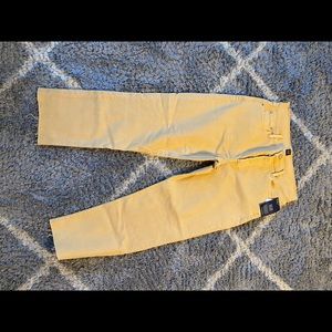 gap yellow bootcut